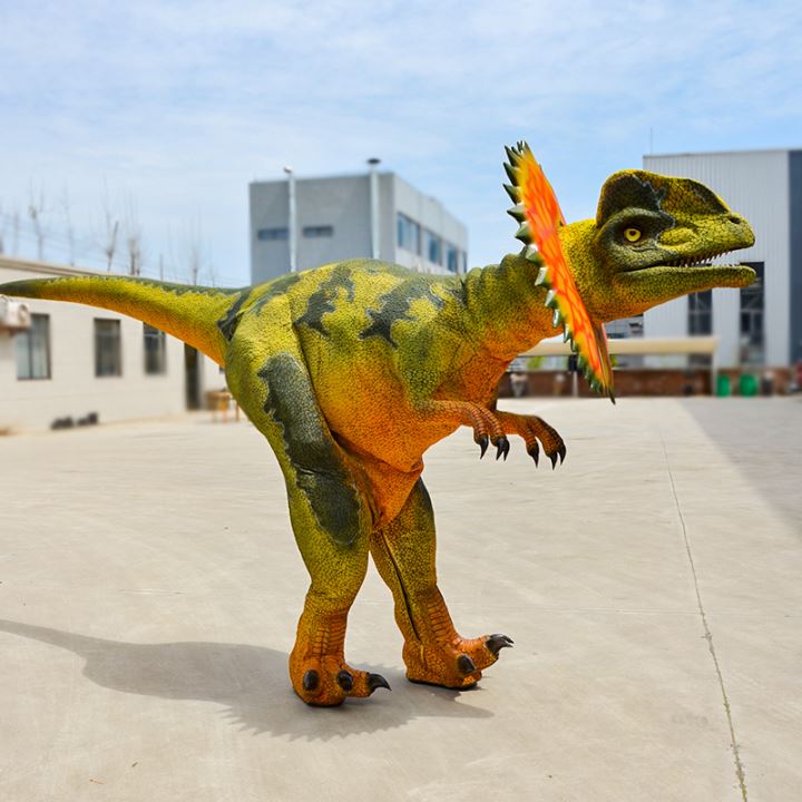 Jurassic world  Dilophosaurus Dinosaur Costume for stage