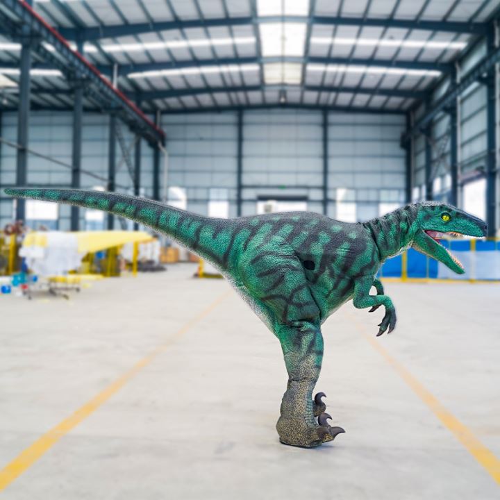 Animatronic Walking Velociraptor Dinosaur Costume