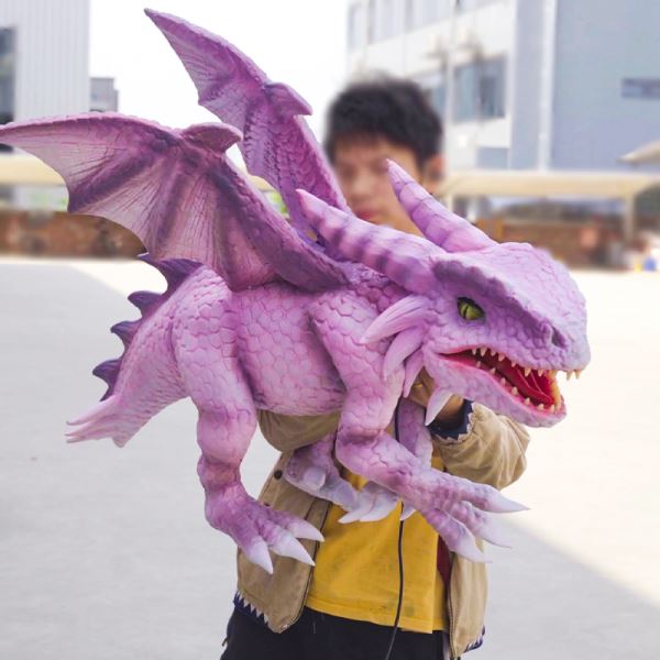 Amusement Props Adult wyvern  Dinosaur hand puppets