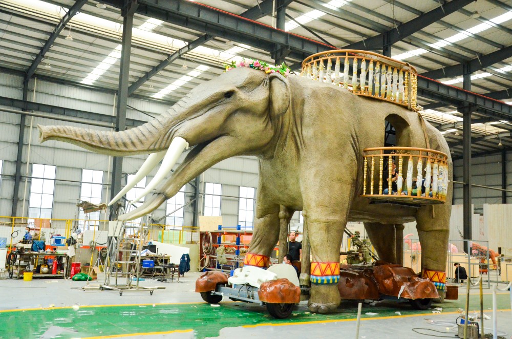 Barco Flotante de Elefante Mecánico - Rey del Tráfico de Entretenimiento en el Parque