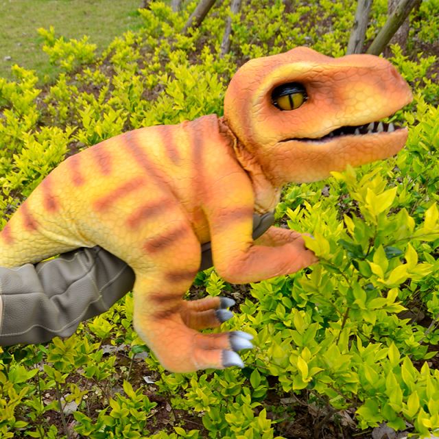 T-Rex dinosaur hand puppet shoulder puppets
