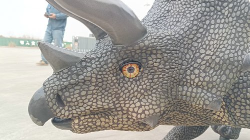 Custom Triceratops Animatronic Shell for Unitree Robot Dog
