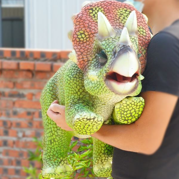 Dinosaur hand puppets 3D Stage PerformanceTriceratops