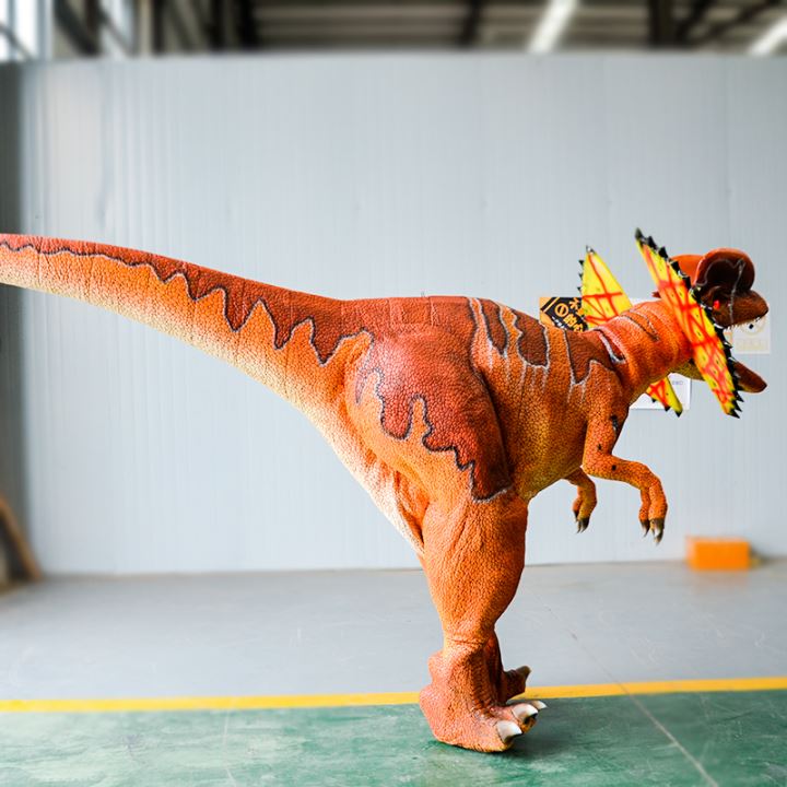 Traje de dinosaurio para adultos de Dilophosaurus de Jurassic Park